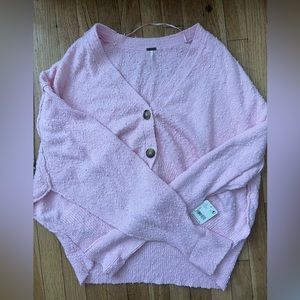 Free people crop top sweater new with tags size small